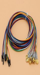 Andere items voor de gezondheidszorg 10 stks Elektrode 1P Dupont Plug EEG AEEG VEEG 10 Colors CableGoldPlated Copper Elektrode15m -kabel voor E8703215