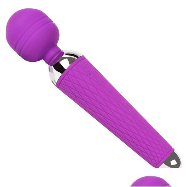 Autres articles de soins de santé Adt Toys pour femme 10 vitesses USB rechargeable Oral Clit Vibromasseur Femmes Av Magic Wand Vibrateur Gspot Masr Dro Dh4My