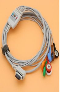Autres articles de soins de santé Holter ECG EKG 7 fils câble 3 canaux et fil d'électrode 2008594004 GE voyant AHAsnap1444561