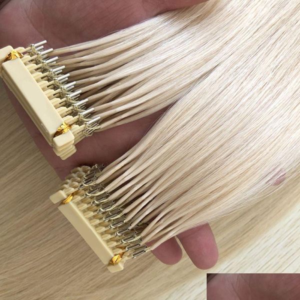 Otros artículos de atención médica productos de alta calidad Do doble DN Cutícula Alineada Remy Hair 6D Extensiones humanas preponadas 613 Color Customiza Dhxag