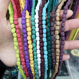 Otras perlas sueltas recubiertas de varios colores de caucho nanotecnológico de hematita Forma aleatoria para hacer joyas Collar de pulsera XPC014Otro Edwi22