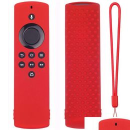 Andere thuisdecor 12 kleuren sile case voor vuur tv -stick lite afstandsbediening waterdichte bescherming er met lanyard druppel levering tuin dhs5z