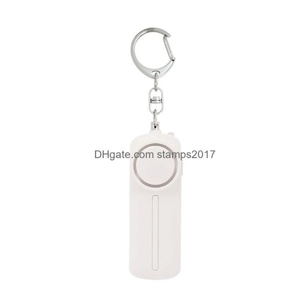 Autre décor à la maison 130DB Safe Sound Alarme personnelle Porte-clés Bright LED Light Selfdéfense Alerte d'urgence Porte-clés pour femmes enfants D Dh5P2