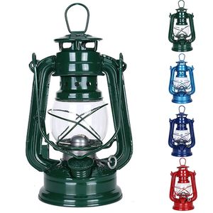 Andere Home Decor 1925cm Retro Outdoor Camping Kerosine Lamp Draagbare Lantaarn Bronskleurige Olielamp Vintage Po Props Outdoor Camping Lights 230718