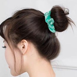 Andere thuisdecor 60 Kleuren Vintage Hair Scrunchies Rettery Satin Scrunchie Pack Women Elastic Bands Girls Hoofdkleding Rubberbanden M DHYI1