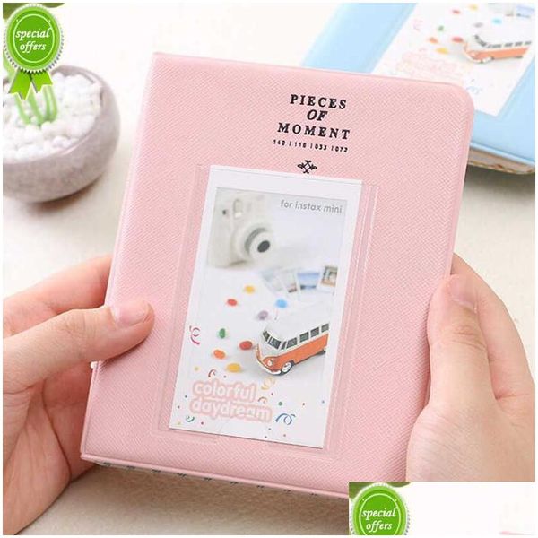 Autre décor à la maison 64 poches pour PO Album Mini Instant Picture Case Storage Fujifilm Instax Film 8 Corée Drop Delivery Garden Dhzqk