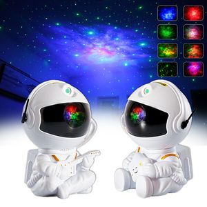 Other Home Decor Astronaut Nebula Projector Star light Galaxy Water Wave LED Multicolour Light led Night kids gift 230807