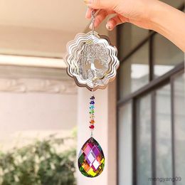 Andere Home Decor Chakra Crystal Windgong Zon Prisma Metalen Levensboom Opknoping Hanglamp Thuis Bruiloft Tuin Decor R230630