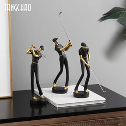 Overige Woondecoratie Creatief Menselijk standbeeld Hars Kunst Golf Sculptuur Kantoordecoratie Accessoires Modern Ambacht Woondecoratie Kabinet Tafelblad Beeldjes 230417