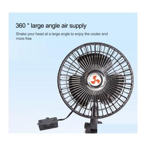 Other Home Decor Ventilateur électrique 6 Tête mobile 360 Rotating Ventouse Ventilateurs décoratifs Décoration Artisanat Drop Delivery Garden Ot3X9