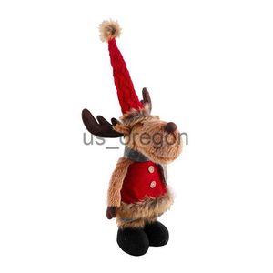 Autres décors à la maison Elk Ornements de Noël Orignal avec pattes de printemps Peluche Elk farci pour décorations de Noël Ornement animal Jouet cadeau pour enfants x0821