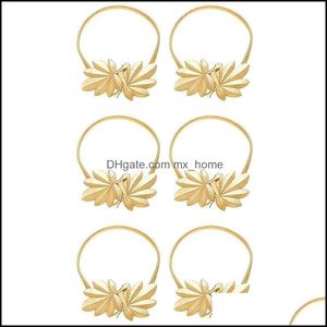 Andere home decor tuin 6 stuks gordijn bezel decoratieve stropdas legering gold metalen haak achterraam drop levering 2021 h1bdp