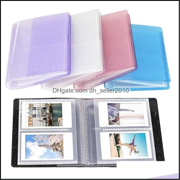 Autre décor à la maison Décor à la maison Nouvel album de livre de 64 pochettes pour Fujifilm Instax Instant Mini 11 9 8 7S 70 25 50S 90 Films 3/4 Pouce Po Papier Dhlbw