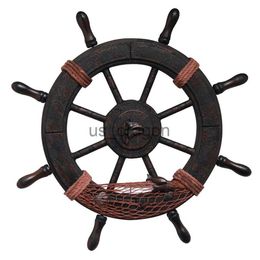 Andere thuisdecor Home Decor roer houten wielen schip roerwand hangende hanger plaque handpilt speciaal deur ornament baby helm x0821