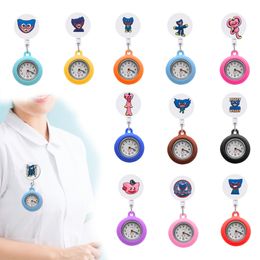 Ander thuisdecoratie hy wy clip pocket horloges verpleegster kwarts horloge broche voor verpleegkundigen artsen intrekbaar ziekenhuis medische werknemers badge r ot9SD