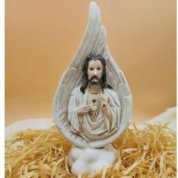 Ander thuisdecorus Jezus standbeeld maagdelijk en kind beeldje voor interieur Crafts Room religieuze katholieke souvenir heilige sculptuur Kerstmis 221007