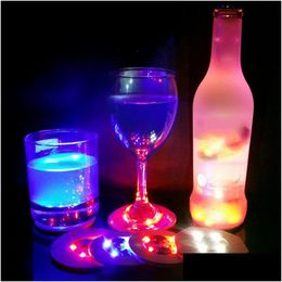 Andere Home Decor Led Licht Voor Roken Glas Waterpijp Cup Basis Kleur 7 Kleuren Matic Aanpassing Decoratie Drop Delivery Tuin Dh9Ti