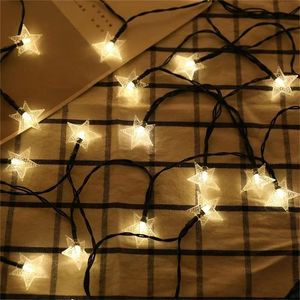 Andere Home Decor LED-zonnelichtketting buiten waterdicht festivaltuin decoratieve verlichting vijfpuntige ster Solar 230919