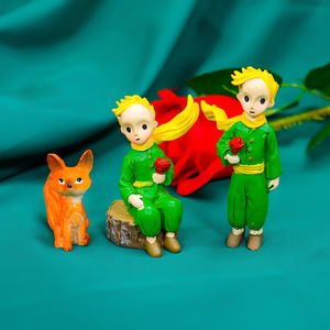 Autre décor à la maison Belle Le Petit Prince Rose Action Figure Résine Figurine Collection Modèle Poupée pour Fille Garçon Cadeau Décoration De Bureau 221007