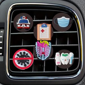 Andere thuisdecor Medical 1 Cartoon Car Air Vent Clip Freshener Clips Per vervangende conditioner Outlet Decoratieve BK voor kantoor Dro Otoiu