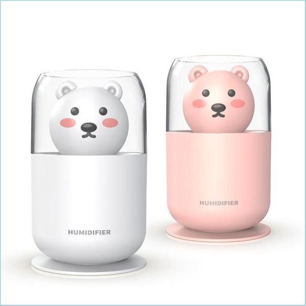 Autre décoration intérieure mini humidificateur Véhicule Originalité Pet Bear Huiles essentielles Diffusers Femme Man Fashion Aromathérapie Alimentation en eau I Dhwoo