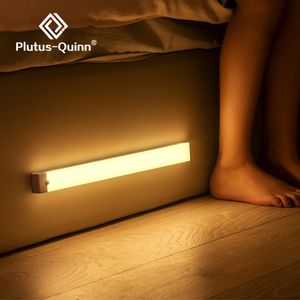 Overige Home Decor PlutusQuinn LED Nachtverlichting Draadloze Bewegingssensor Wandlamp USB Oplaadbaar Keukenkast Ganglamp Voor Slaapkamer 230807