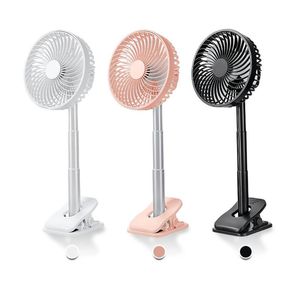 Autre décor à la maison ventilateur de bureau portable avec pince ventilateurs silencieux pour tente de bureau de lit blanc Mini batterie rechargeable 2600mAh 4 vitesses 2 minuterie