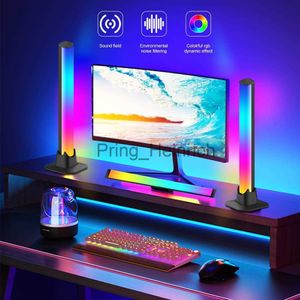 Other Home Decor Slimme RGB LED-lichtbalken Nachtlampje met Bluetooth APP-bediening Muziek Ritmeverlichting Achtergrondverlichting voor gaming TV-kamer Decoratielamp J230629