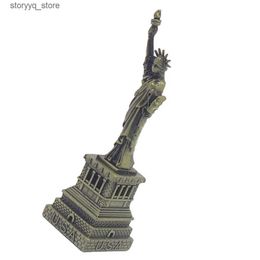 Autre décor à la maison Statue de la Liberté Modèle Statue décorative de la Liberté Figurine de bureau Décoration Résine Statue de la Liberté Modèle Figurines Vintag Q240229