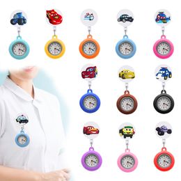 Other Home Decor Transportation Vehicles 2 Clip Pocket Watches Watche For Nurse With Sile Case Brooch Fob Lapel Watch Second Hand On Otgzg