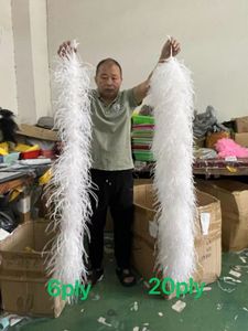 Andere huizentuin 0 5 1 meter struisvogelveren Boa 6ply 10ply 20 -laags op maat gemaakte pluizige pluimen voor trouwkleding sjaaltas decoratie naaien 230111