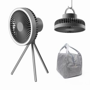 Autre Maison Jardin 10000mAh USB Trépied Camping Ventilateur Avec Power Bank Lumière Rechargeable Bureau Portable Circulateur Sans Fil Plafond Ventilateur Électrique 230525