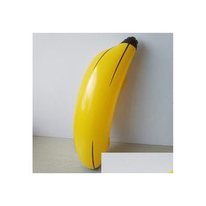 Autres Jardin de la maison 100pcs Creative gonflable Big Banana 68cm Blow Up Piscine Jouet d'eau Enfants Enfants Fruits Jouets Décoration de fête Drop Dhraz