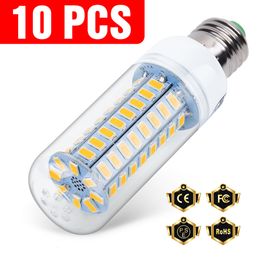 Autre Maison Jardin 10PCS E27 Led Lampe 220V E14 Maïs 3W 5W 7W 9W 12W 15W GU10 Lampada Ampoule G9 Lumière B22 Lustre Éclairage 240V 230807