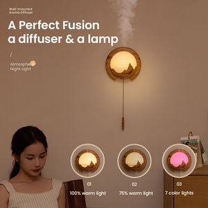 Autre maison jardin 150ML mural diffuseur d'huiles essentielles parfum Machine diffuseur d'arômes LED veilleuse el Lobby maison parfum humidificateur d'air 230625