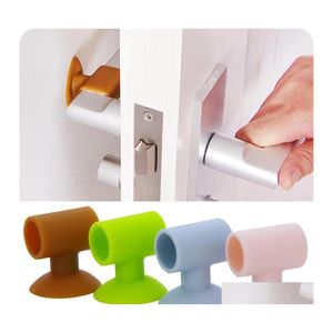 Autre maison jardin 1pc Sile poignée de porte serrure ventouse mur pour anticollision silencieux tampon de protection inventaire en gros Drop Del Dhitt