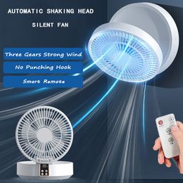 Andere Thuis Tuin 2023 USB Opladen Opvouwbare Draagbare Ventilator Desktop Mini Afstandsbediening Camping Conditioner Fans 230725