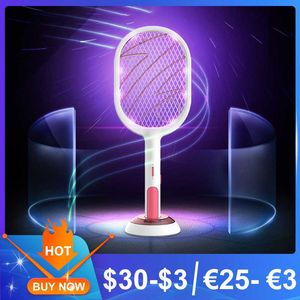 Autre maison jardin 3000V électrique tapette à moustiques 1200mAh USB rechargeable maison mouche Bug Zapper raquette insère Killer Drop 230526