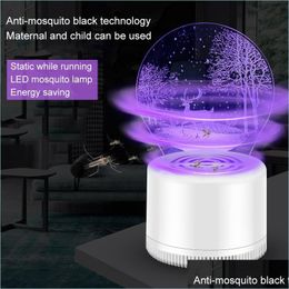 Otro Hogar Jardín 3D Mosquito Killer Lámpara USB Eléctrica Anti Trampa Led Acrílico Plagas Luz Sin Radiación Entrega Gota Dhuaz