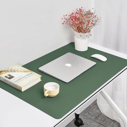 Andere Huis Tuin 40x80cm Dubbelzijdige Lederen Muismat Grote Antislip Bureau Waterdichte Tafel Protector Gaming Student Mat 230705