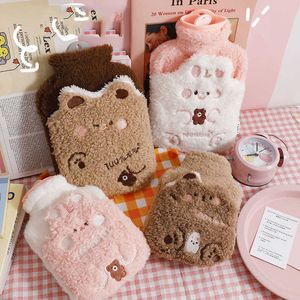 Autre Maison Jardin 500 / 1000ml Kawaii Ours Bouteille D'eau Chaude En Peluche PVC Mignon Grand Réutilisable Main Pied Ventre Réchauffeur Antidéflagrant Portable Sacs Cadeau T221018