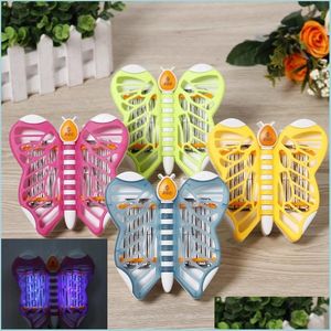 Autres Accueil Jardin Butterfly P Ocatalyst Lampe anti-moustique Piège à insectes électronique EU USA Zapper Bug Repellent Drop Livraison Accueil Dhyjn