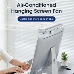 Andere Home Garden Clip-on Office Computer Hanging Screen Fan Verstelbare Angle Computer Stand-Up Desk Fan Mini Air Choaling Fan Huishouden USB Fan 230817