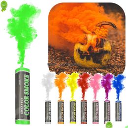 Otro Home Garden Colorf Effect Smoke Tube Bottle Studio Car P Fotografía Juguete Boda Halloween Spraysupplies Bomb Smokestickprops Pa Dhm0W