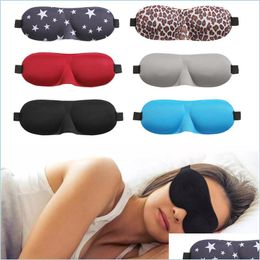 Otro Home Garden Máscara para los ojos para Slee 3D Copa contorneada Con los ojos vendados Cóncavo Moldeado Sueño nocturno Bloquear la luz Mujeres y hombres Drop Delive Dhhxq