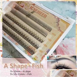 Overig Huis Tuin Valse wimpers Make-up Indivisual Lashes Premade Volume Extension Natural Cluster Langdurig Eenvoudig aan te brengen Diy E Dhi2B