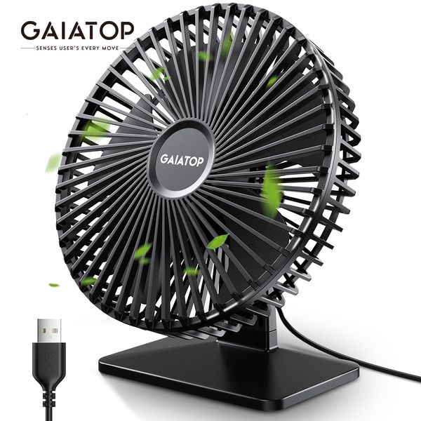 Autre gaiatop de bureau Gaiatop ventilateur USB portable ventilateur de refroidissement réglable 90 ° Fan de refroidissement MUTE RÉGLAGE À 4 VITESS