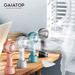 Other Home Garden GAIATOP Ventilador portátil Mini ventilador de mano USB recargable 3 velocidades Personal Handheld Pequeño ventilador de bolsillo con base para interior y exterior 230518