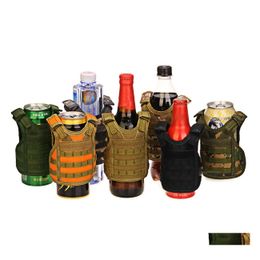 Andere huizentuin tuin militaire mini tactische premium bier koozie molle vest dranken koeler inventaris groothandel drop levering ho dhkuc