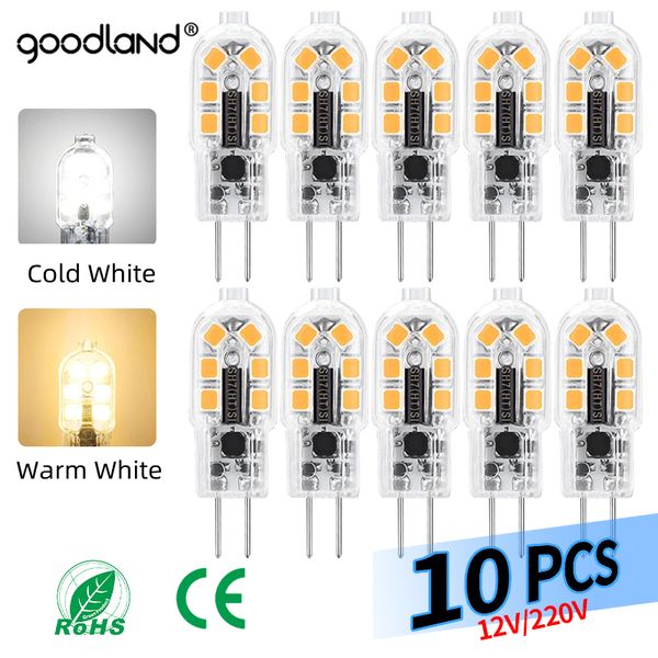 Autre Maison Jardin Goodland 10pcslot G4 Led Ampoule AC 220V DC 12V LED Lampe SMD2835 Projecteur Lustre Éclairage Remplacer 20w Halogène Pour 230807